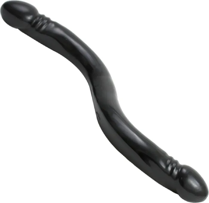 Smooth Double Header Dong 18 Black Doc Johnson Dildos