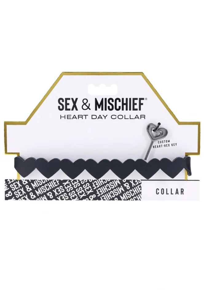 Sportsheets Anal Heart Day Collar Black Sportsheets Anal Heart Day Collar Black