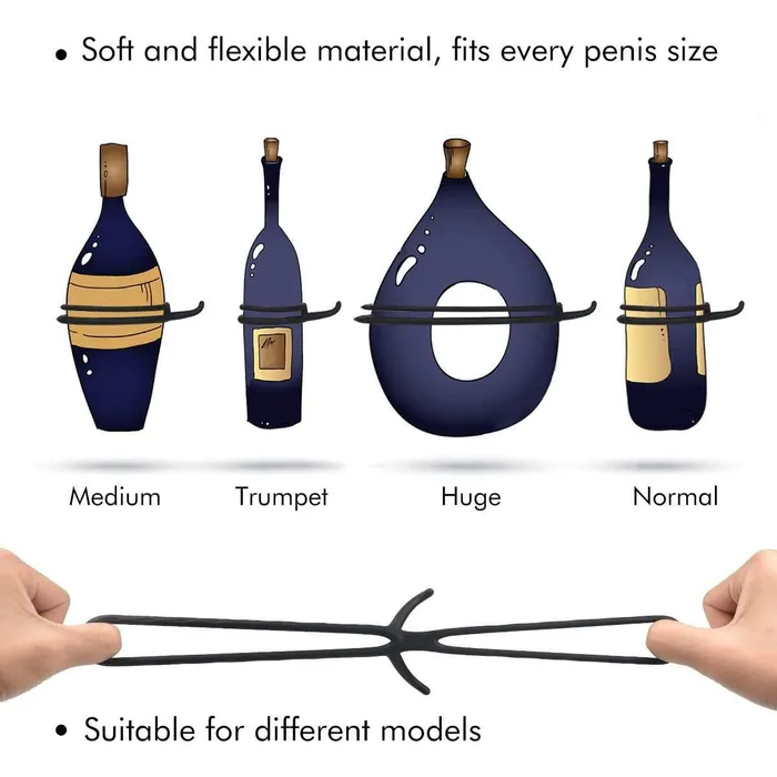 Testicle Ring Dual Penis Cock Ring ADLTOYFUN Male Sex Toys
