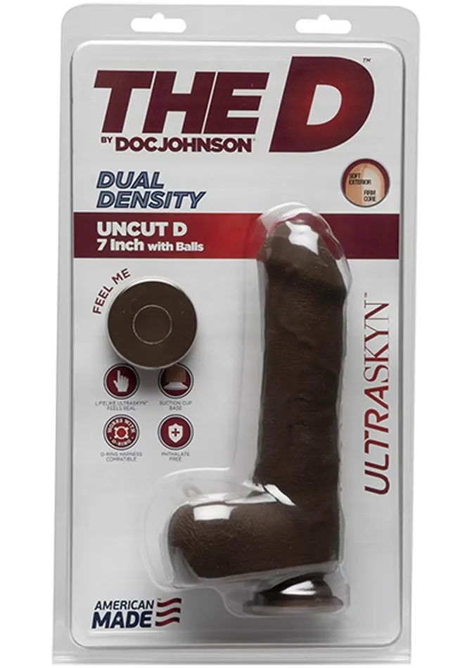 The D Female Sex Toys The D Uncut D Ultraskyn Dildo with Balls