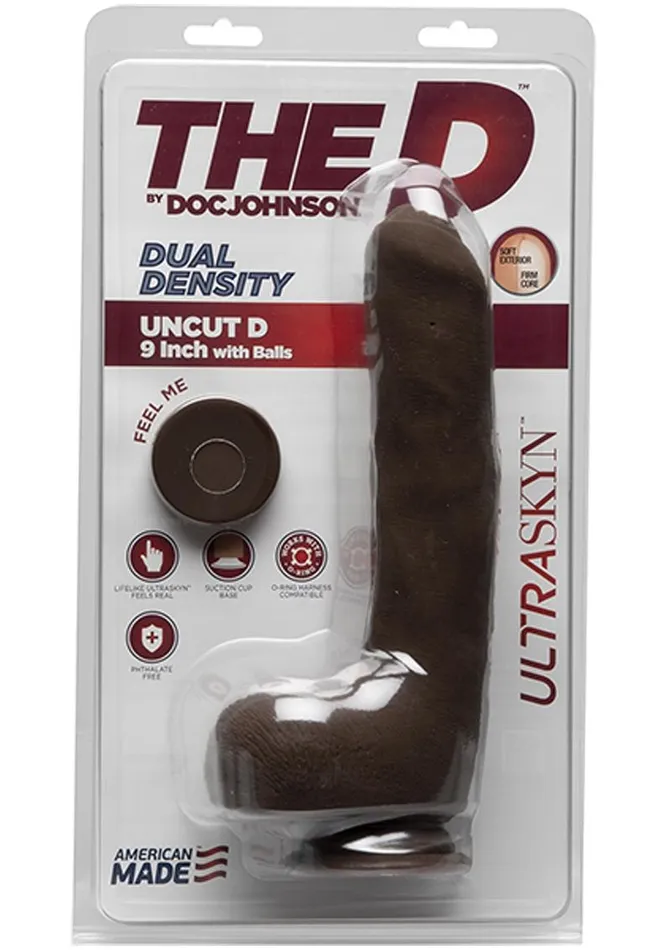 The D Female Sex Toys The D Uncut D Ultraskyn Dildo with Balls