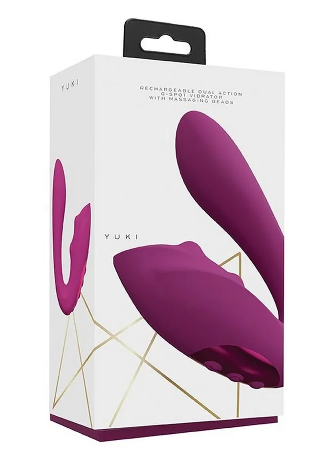 Vive by Shots Female Sex Toys Vive Yuki Rechargeable Dual Motor GSpot Vibrator with Massaging Beads