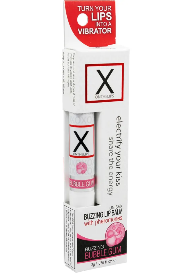 X on the Lips Female Sex Toys X On The Lips Buzzing Lip Balm with Pheromones Bubble Gum Flavor X on the Lips Female Sex Toys X On The Lips Buzzing Lip Balm with Pheromones Bubble Gum Flavor