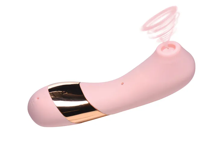 XR Brands inmi Female Sex Toys Shegasm Tickle Tickling Clit Stimulator With Suction Pink XR Brands inmi Female Sex Toys Shegasm Tickle Tickling Clit Stimulator With Suction Pink
