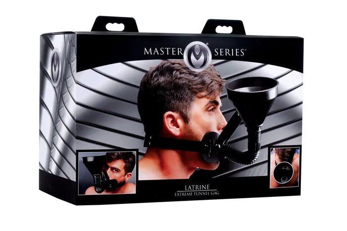 XR Brands Master Series Latrine Extreme Funnel Gag Male Sex Toys XR Brands Master Series Latrine Extreme Funnel Gag Male Sex Toys