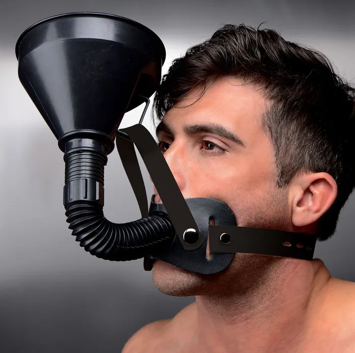 XR Brands Master Series Latrine Extreme Funnel Gag Male Sex Toys XR Brands Master Series Latrine Extreme Funnel Gag Male Sex Toys