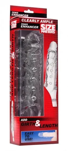 XR Brands Size Matters Male Sex Toys Clearly Ample Penis Enhancer Clear XR Brands Size Matters Male Sex Toys Clearly Ample Penis Enhancer Clear